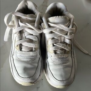 White Athletic Shoes with Breathable Material